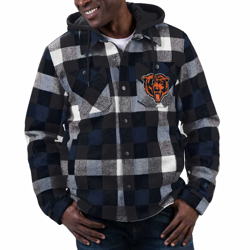 Unwind with Weekend Discounts Chicago Bears Patrick Flannel Sherpa Jacket