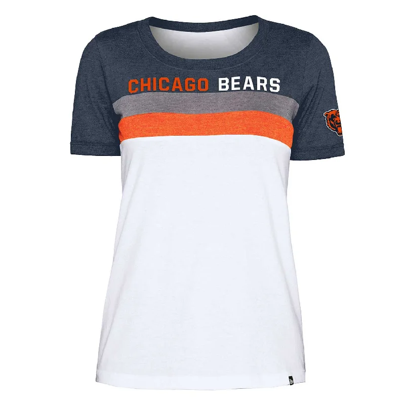 Weekend Offers That Tempt Chicago Bears Women's Biblend Striped T-Shirt