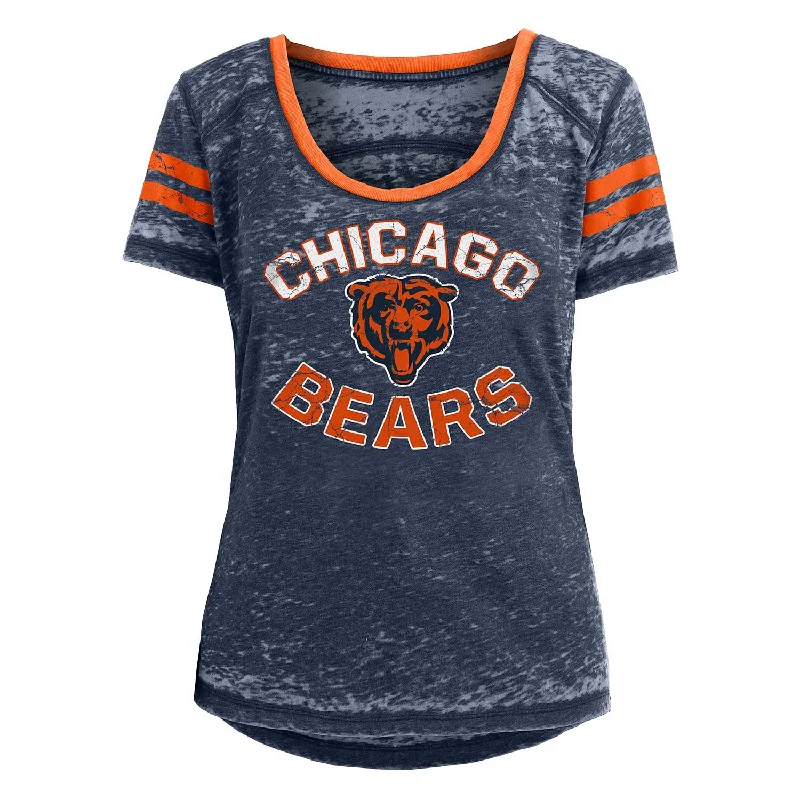 Weekend Deals That Dazzle Chicago Bears Women's Burnout Scoop Neck T-Shirt