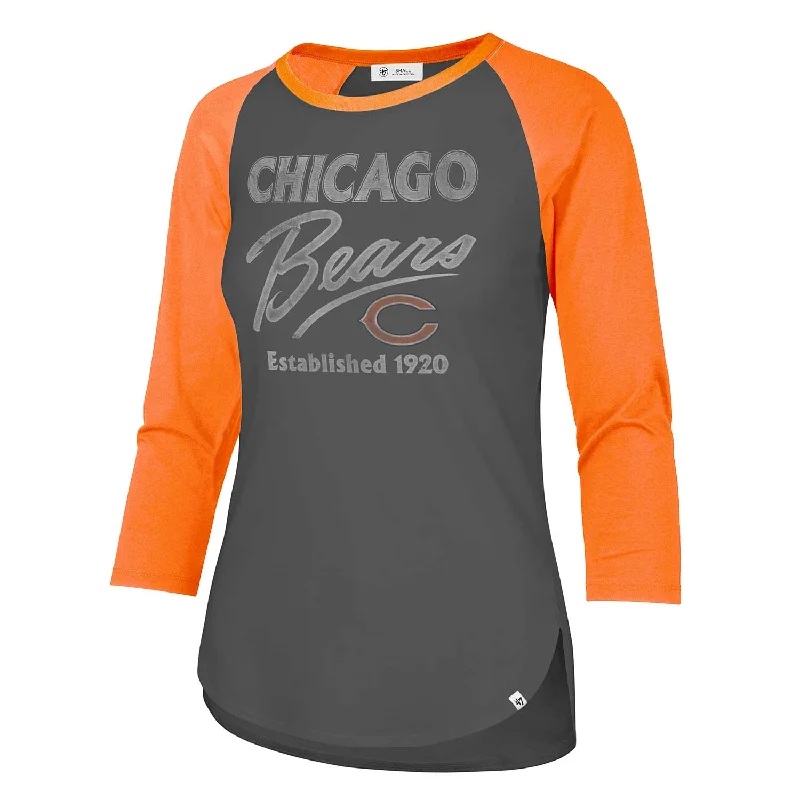 Weekend Offers That Impress Chicago Bears Women's High Rise Frankie Raglan 3/4-Sleeve T-Shirt