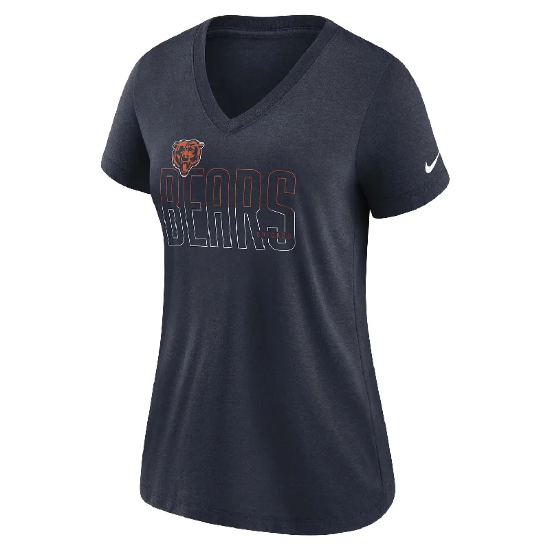 Weekend Savings Extravaganza Chicago Bears Women's Nike Triblend Lockup Split V-Neck T-Shirt