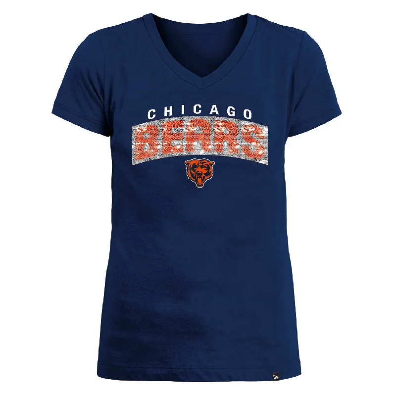Weekend Deals That Sparkle Chicago Bears Youth Girls Sequin T-Shirt