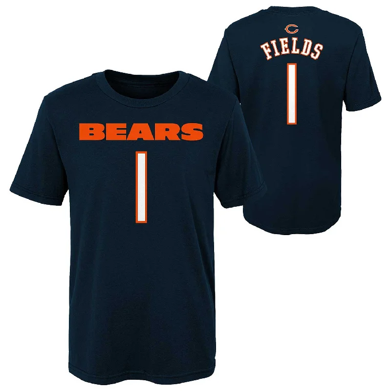 Weekend Deals That Spark Chicago Bears Youth Justin Fields Mainliner Name And Number T-Shirt