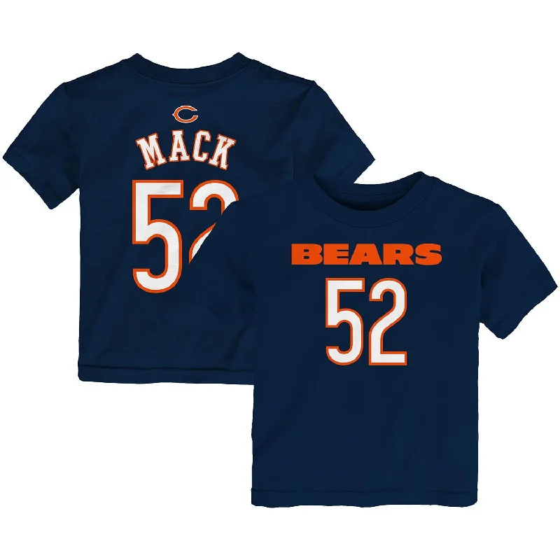 Great Deals Chicago Bears Youth Mainliner Khalil Mack Name and Number Tee Shirt