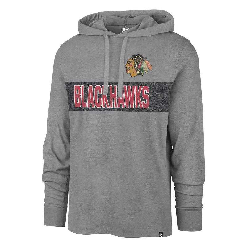 Big Deal Chicago Blackhawks Field Franklin Lightweight Hooded Sweatshirt