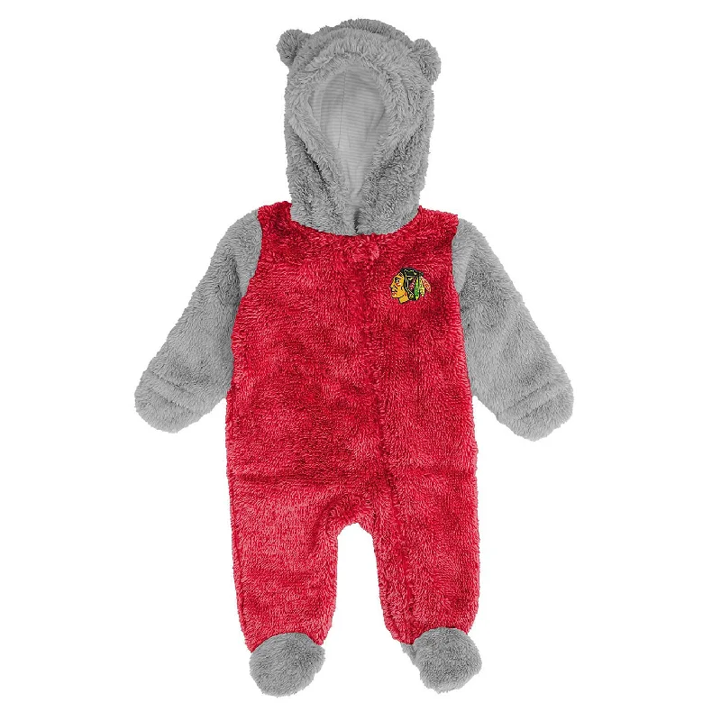 Early Access Chicago Blackhawks Newborn Game Nap Teddy Bunting Coverall