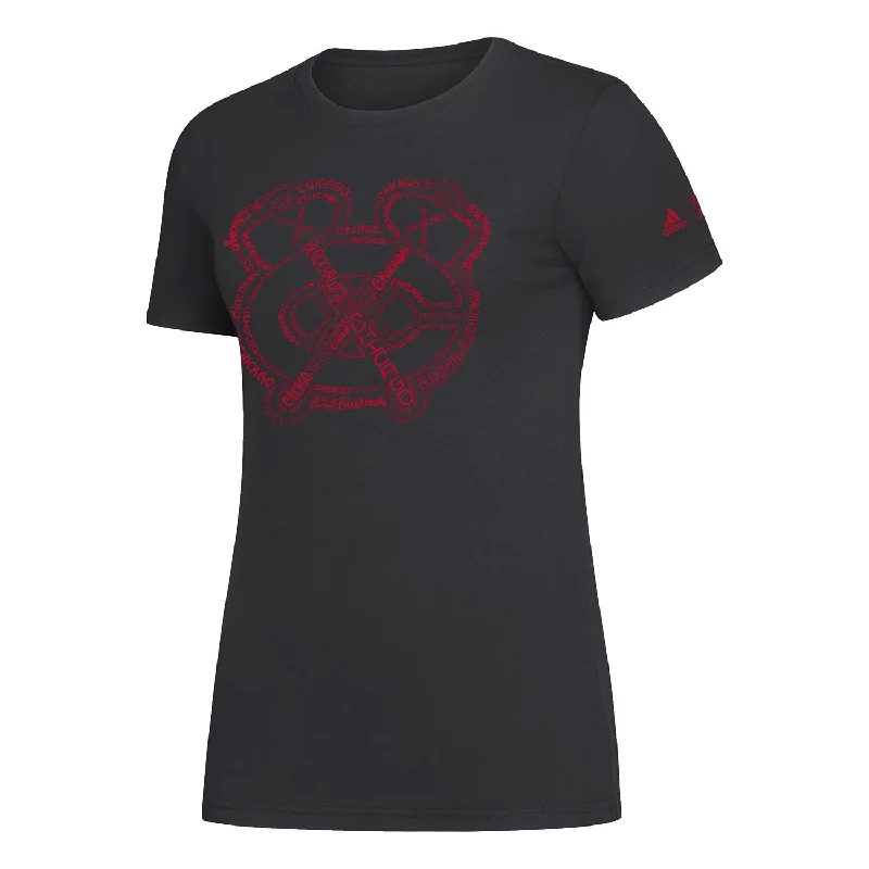 Extra Savings Chicago Blackhawks Women's Knockout Amplifier Logo Tee