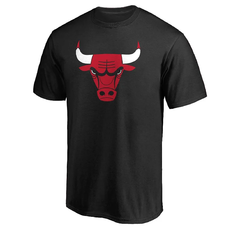 Big Savings Chicago Bulls Black Primary Logo 4VD T-Shirt