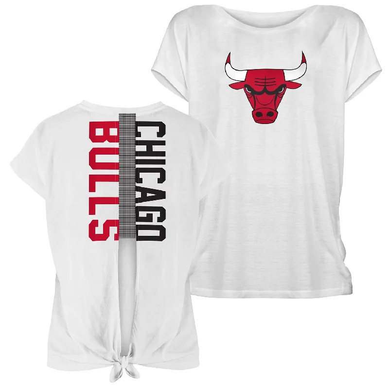 Massive Savings Chicago Bulls Short Sleeve Scoop Tie T-Shirt
