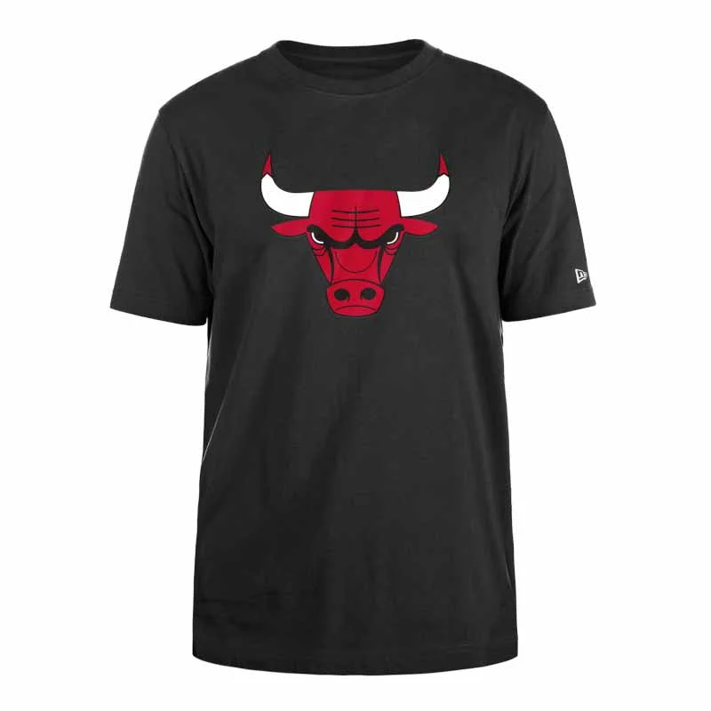 Discount Mania Chicago Bulls New Era Charcoal Primary Logo T-Shirt