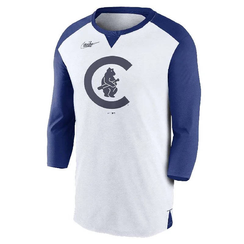 Overstock Sale Chicago Cubs 1911 Rewind Raglan 3/4-Sleeve T-Shirt