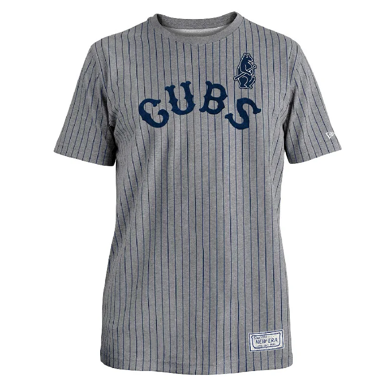 Buy Now Chicago Cubs 1914 Pinstripe Crew Ringer T-Shirt
