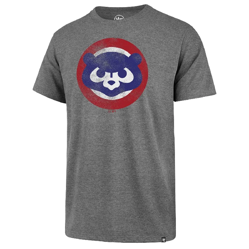 Value Deals Chicago Cubs 84 Bear Logo Grey Club Tee
