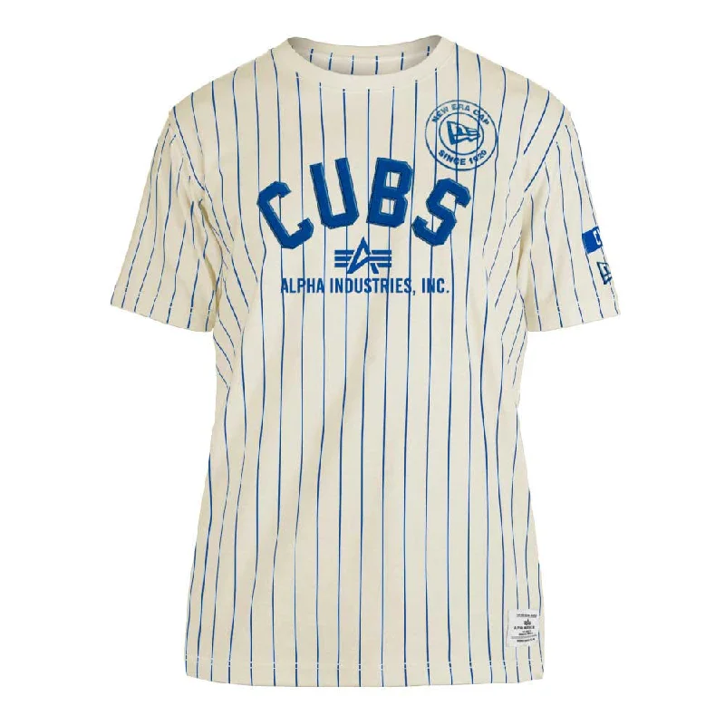 Price Drop Chicago Cubs Alpha Industries Bullseye Pinstripe T-Shirt