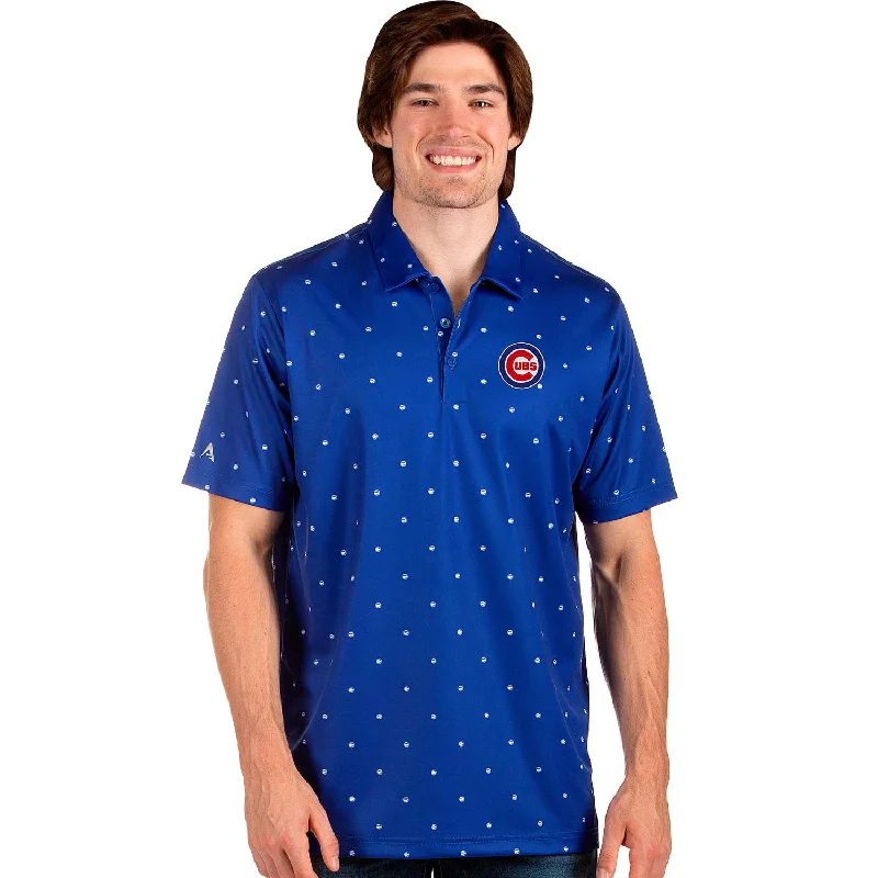 Steals and Deals Chicago Cubs Antigua Major Retro Bullseye Polo