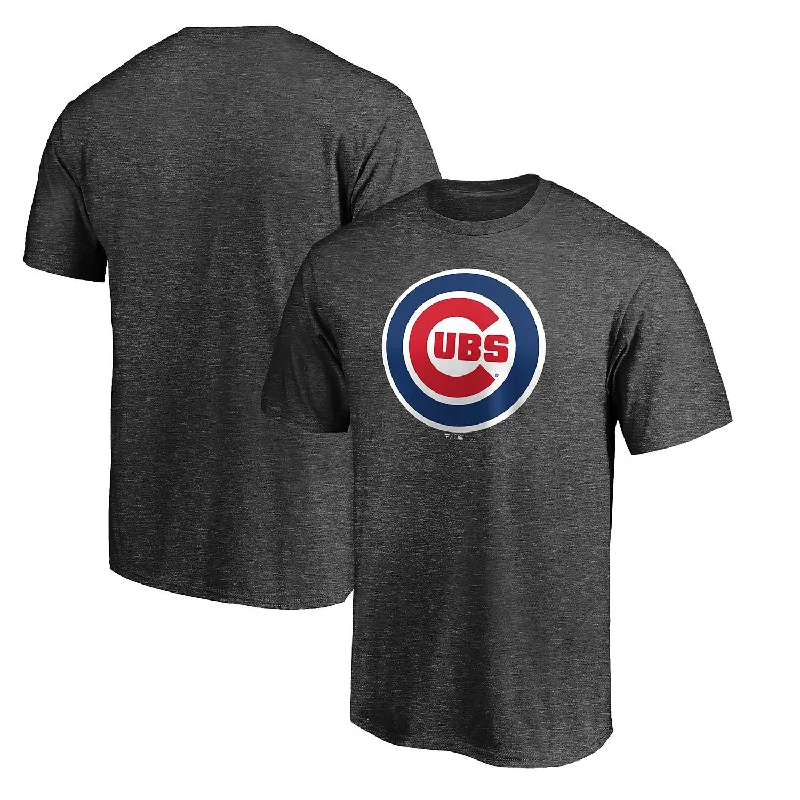 Weekend Bargains to Enjoy Chicago Cubs Charcoal Bullseye Basic T-Shirt