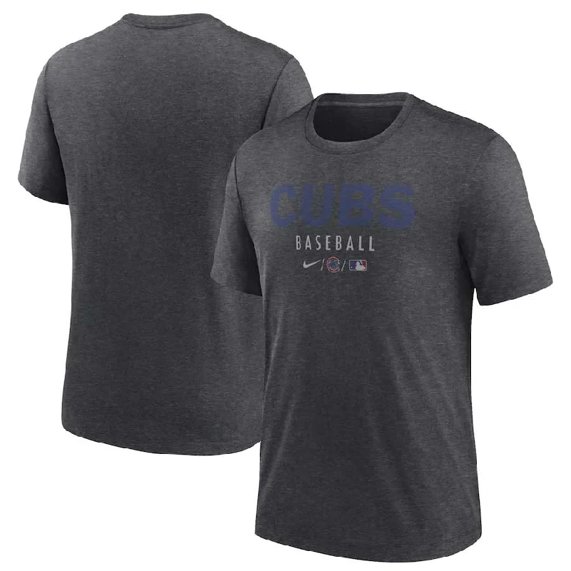 Weekend Bargains Galore Chicago Cubs Charcoal Early Work T-Shirt