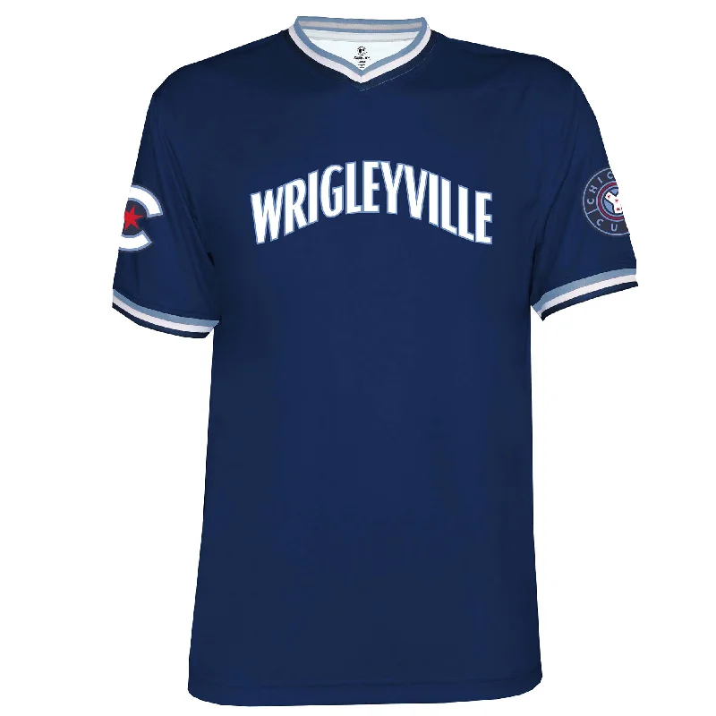 Act Fast Chicago Cubs City Connect Sublimated V-Neck T-Shirt