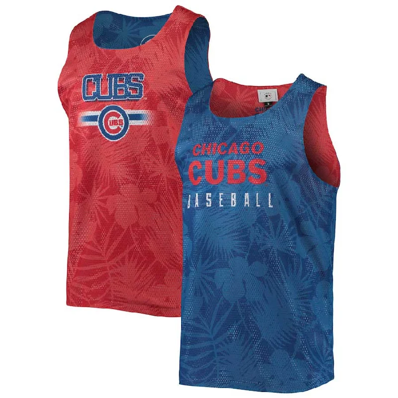 Buy Today Chicago Cubs Floral Mesh Reversible Tank Top