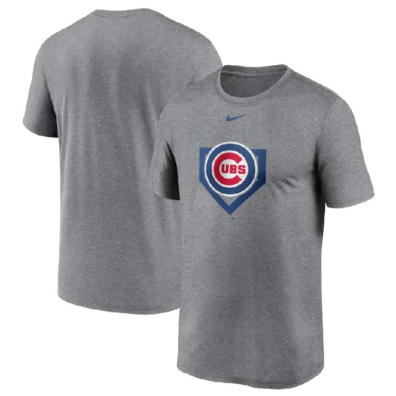 Steals and Deals Chicago Cubs Grey Icon Legend T-Shirt