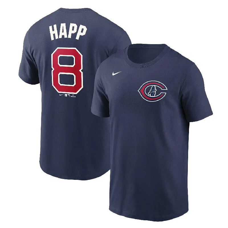 Seasonal Clearance Chicago Cubs Ian Happ 2022 Field Of Dreams Name & Number T-Shirt