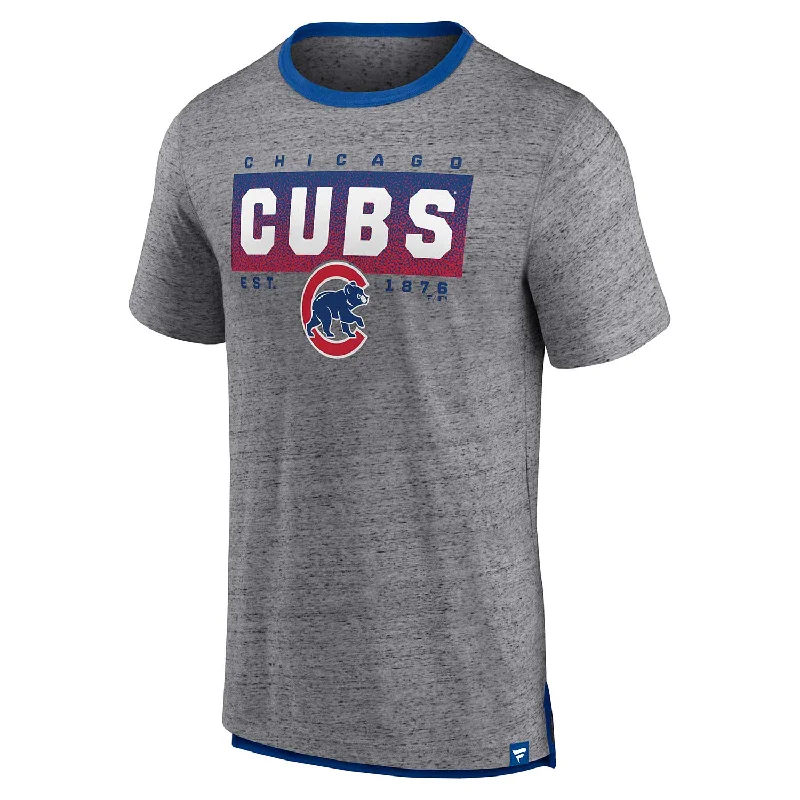 Buy More, Save More Chicago Cubs Iconic Speckled Ringer T-Shirt