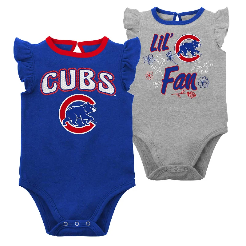 Now or Never Chicago Cubs Infant Girls Two Pack Creeper Set