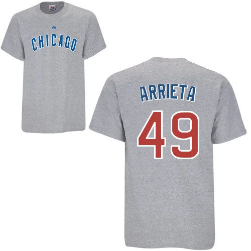 Super Savings Chicago Cubs Jake Arrieta Youth Road Name and Number T-Shirt