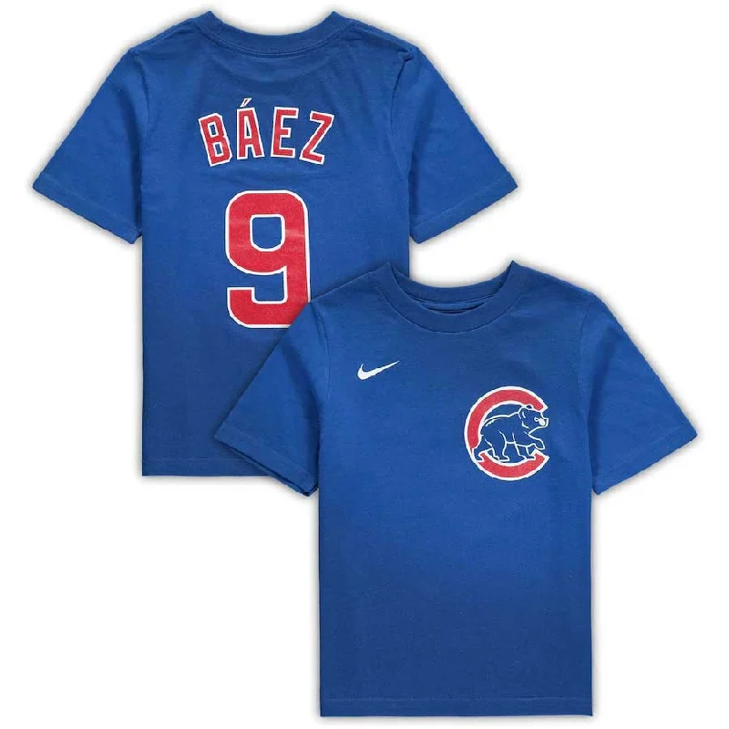 Weekend Discounts Worth Grabbing Chicago Cubs Javier Baez Preschool Nike Team Name & Number T-Shirt