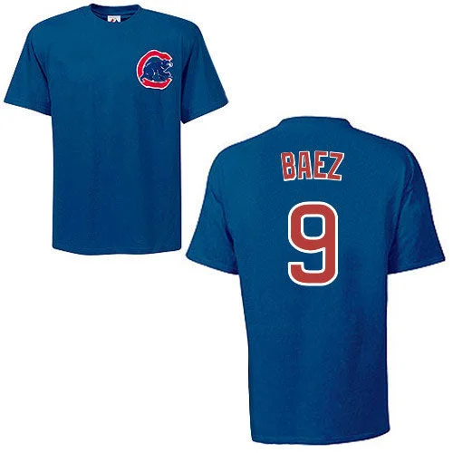 Limited Stock Chicago Cubs Javier Baez Youth Name and Number T-Shirt