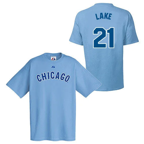 Holiday Sale Chicago Cubs Junior Lake Light Blue Name and Number T-Shirt