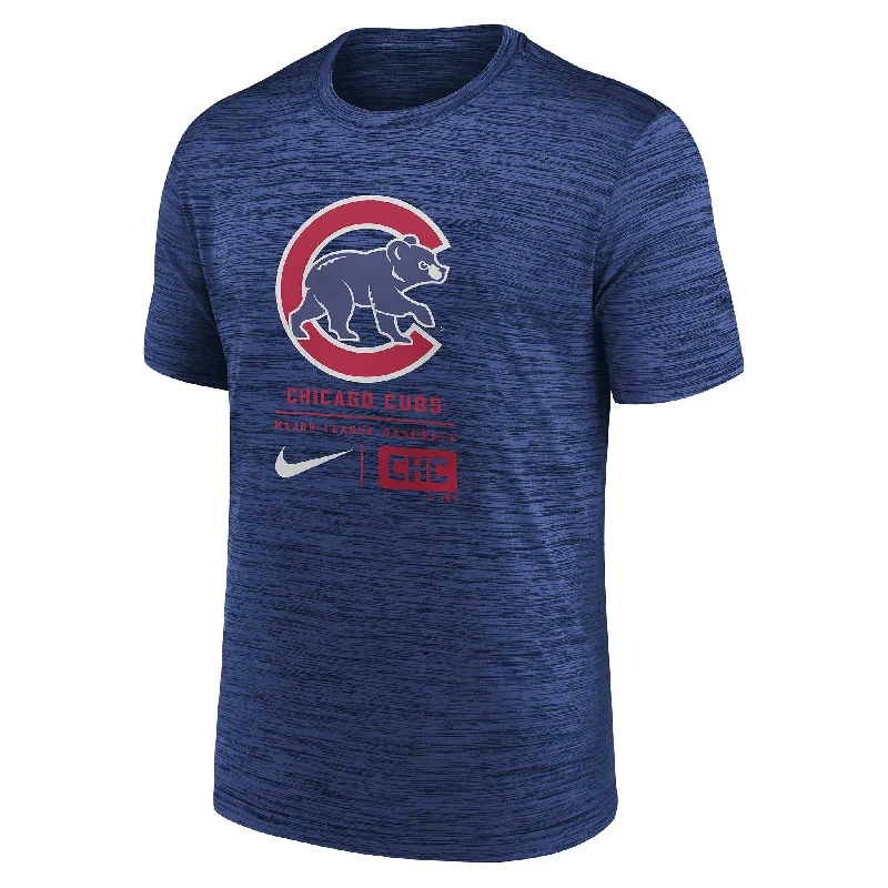 Sneak Peek Sale Chicago Cubs Large Logo Velocity Nike T-Shirt