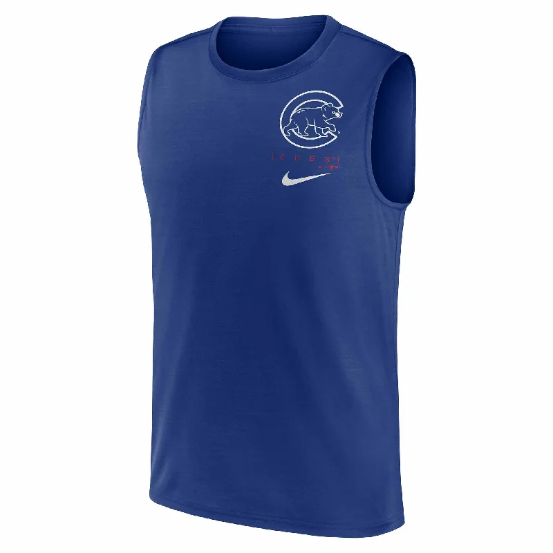 Weekend Discounts to Love Chicago Cubs Large Muscle Logo Tank