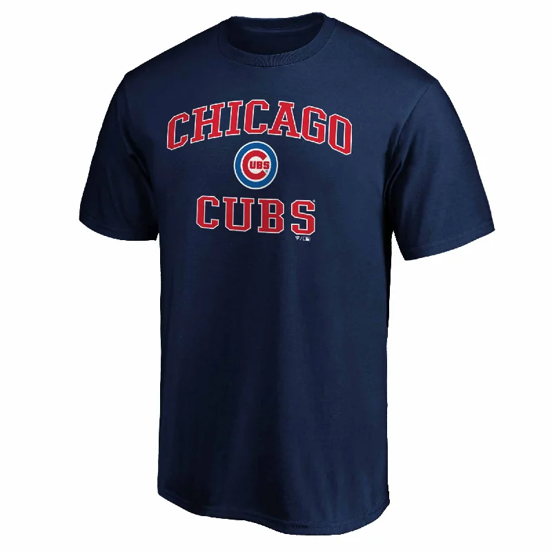 Huge Discounts Chicago Cubs Navy Heart and Soul T Shirt