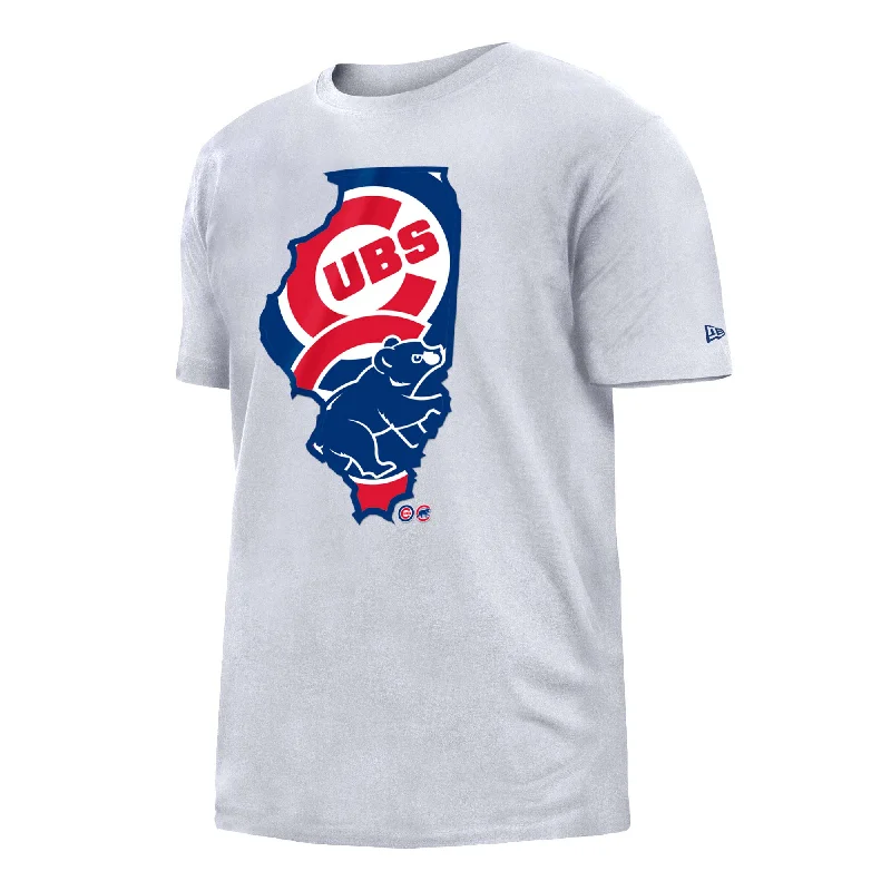 Weekend Offers That Dazzle Chicago Cubs Illinois Dual Logo T-Shirt