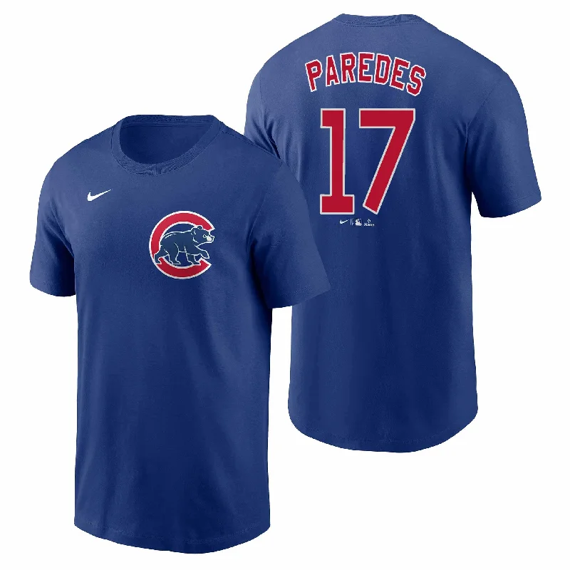 Weekend Extravaganza: Shop Now Chicago Cubs Nike Isaac Paredes Fuse Name and Number T Weekend Extravaganza: Shop Now Chicago Cubs Nike Isaac Paredes Fuse Name and Number T