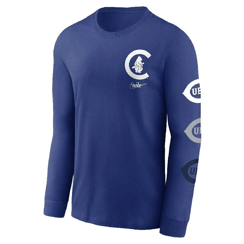 Online Deal Chicago Cubs Nike Retro Repeat Long Sleeve T-Shirt