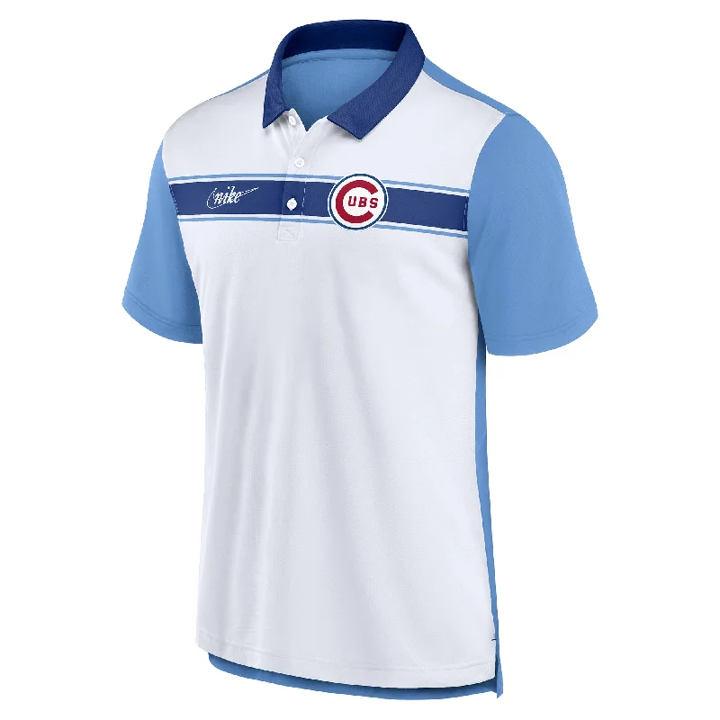Early Bird Chicago Cubs Nike Rewind Striped Polo