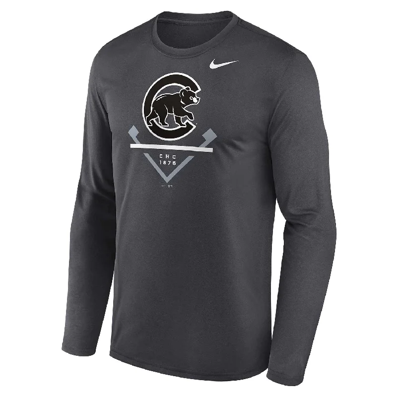 The Best Prices Chicago Cubs Nike Walking Bear Legend Long Sleeve T-Shirt