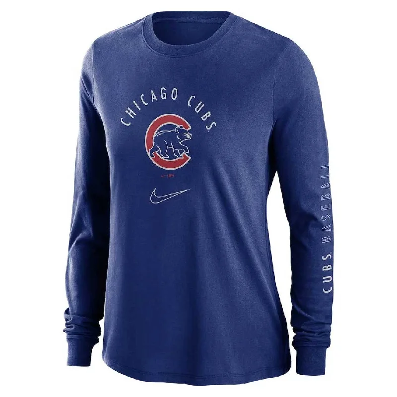 Year-End Clearance Chicago Cubs Nike Women's Double Hit Long Sleeve T-Shirt