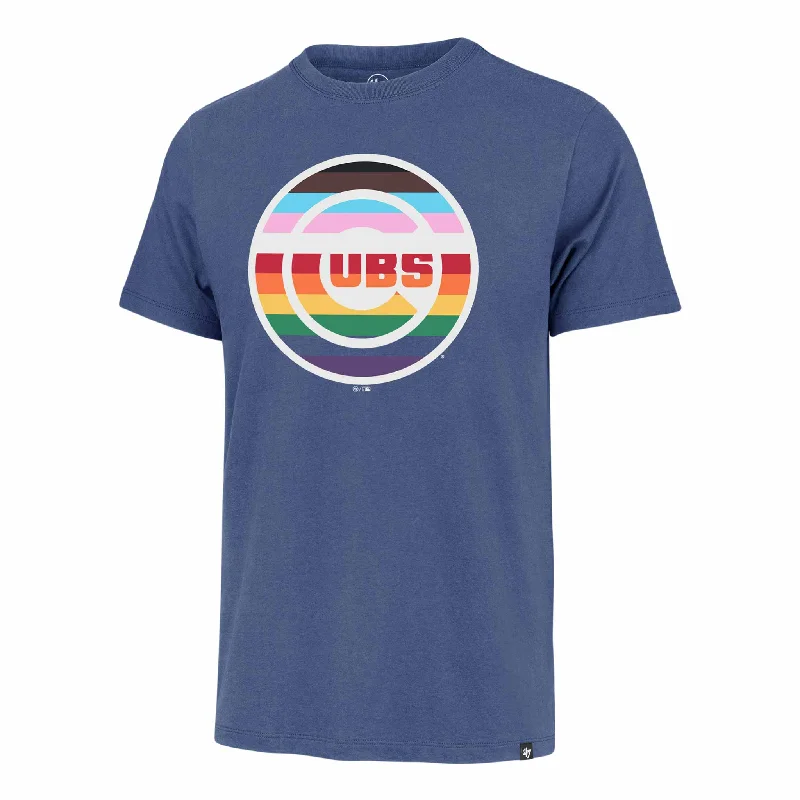 Closeout Chicago Cubs Pride Royal Bullseye Franklin T-Shirt