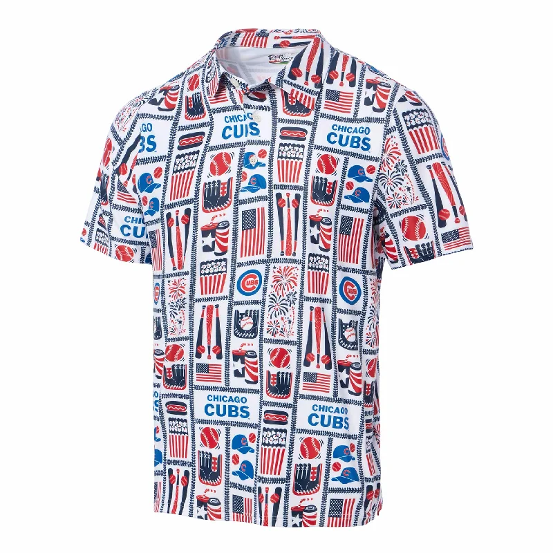 Weekend Specials to Delight Chicago Cubs Reyn Spooner Americana Hawaiian Performance Polo