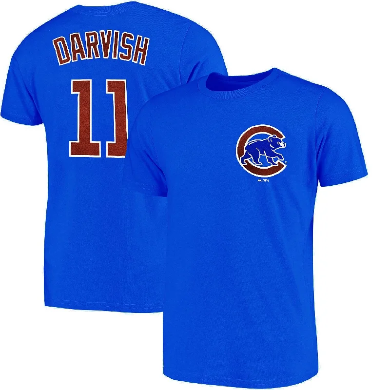 Year-End Clearance Chicago Cubs Royal Yu Darvish Name and Number Tee