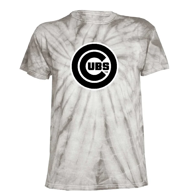 Deal of the Day Chicago Cubs Silver Tie Dye T-Shirt