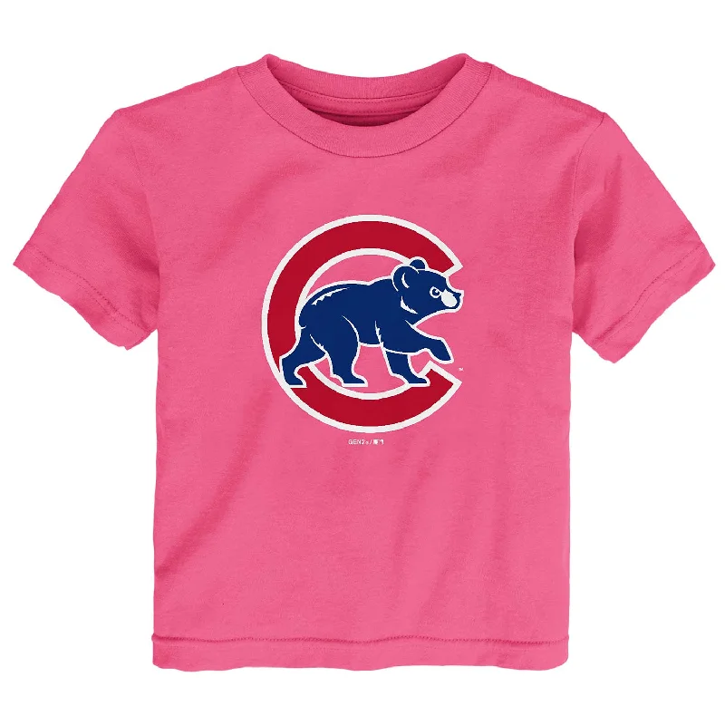 Sale Event Chicago Cubs Toddler Pink Walking Bear T-Shirt