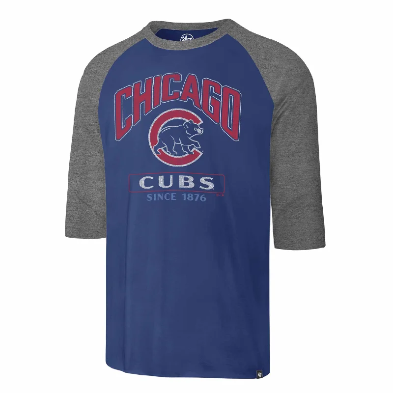 Exclusive Deal Chicago Cubs Tracer Franklin Three Quarter Raglan T Shirt
