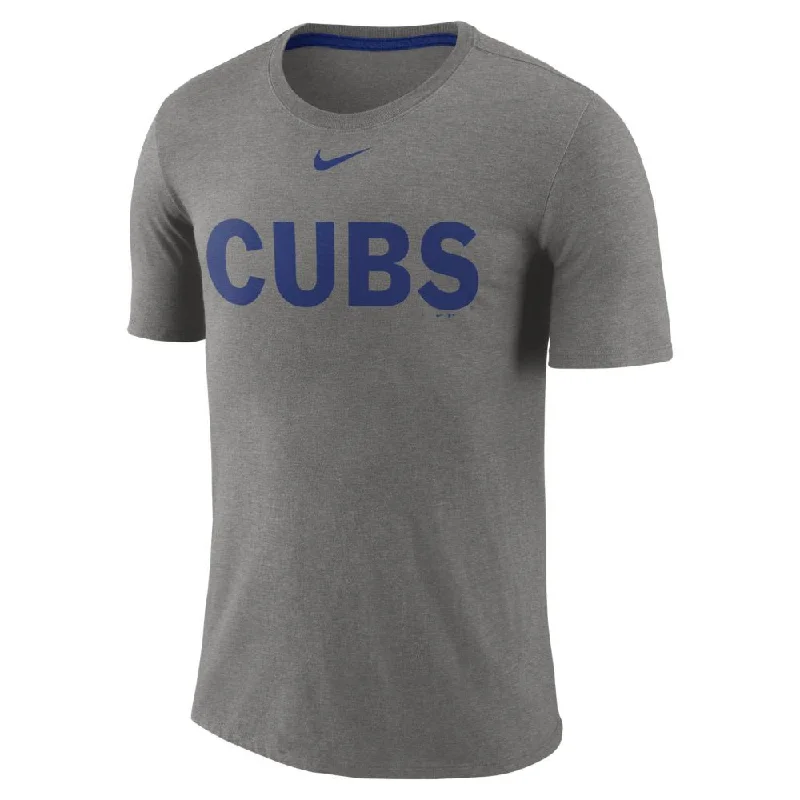 Members Only Chicago Cubs Triblend Wordmark Tee