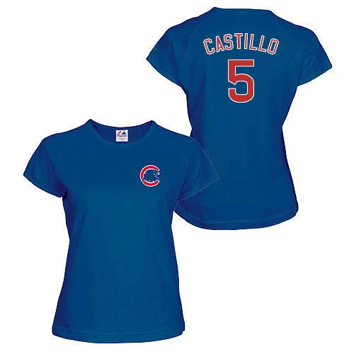 Special Offer Chicago Cubs Wellington Castillo Women's Name and Number T Shirt