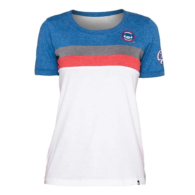 Final Offer Chicago Cubs Women's 1984 Bi-Blend Crew T-Shirt