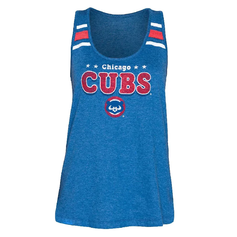 Today’s Deal Chicago Cubs Women's 1984 Striped Racer Back Tank Top